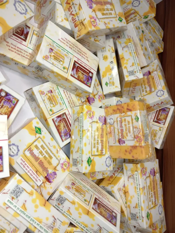 Luxury Goat Milk Soap Enriched with Real Saffron - Image 4
